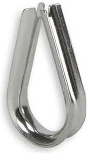 DAYTON 1DLG1 Wire Rope Thimble,1/8 In,Steel,PK25