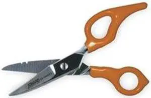 JONARD TOOLS ES-1964ERG 6-1/4" Electricians Scissors, Serrated Cut, Right Hand