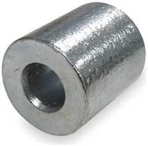 DAYTON 2VKC7 Stop Sleeve,1/8 In,Aluminum,PK50