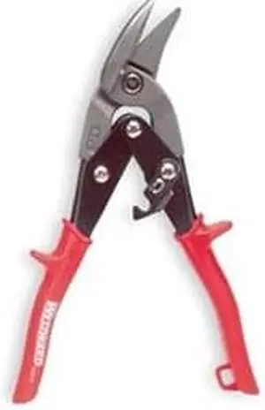 WESTWARD 1UG15 Offset Aviation Snip, Left, 9 3/4 in, Steel