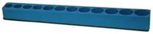 Tool Organizer, Sockets, 3/8 Dr, Blue, Mag.