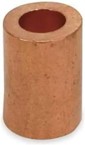 DAYTON 2VKD3 Wire Rope Stop Sleeve, 1/32In, Copper, PK50