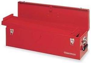 WESTWARD 10J164 WESTWARD Tool Box, Steel, Red, 30 in W x 8 in D x 9 in H