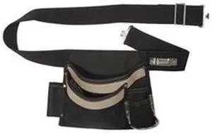 Tool Pouch, Tan/Bla, 46 In Waist, 6 Pockets