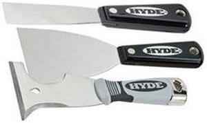 Hyde 48910 Putty Knife Set, Stiff, 1-1/2, 3 W, 2 Pc.