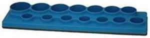 Tool Organizer, Sockets, 1/2 Dr, Blue, Mag.