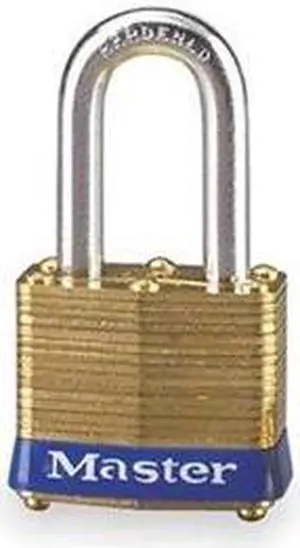 Non Rekeyable Padlock, Brass Key No.2525