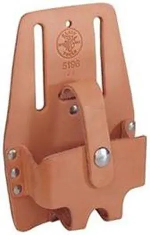 KLEIN TOOLS 5196 Tool Pouch, Tool Holster, Tan, Leather, 1 Pockets