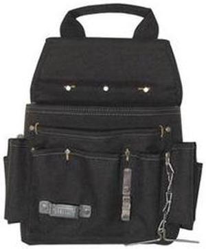 Tool Pouch, 11 Pckt, 11.75x4x12.5, Poly, Blk