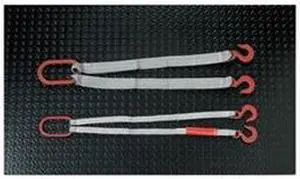LIFT-ALL DOSEE1801TFX6 Web Sling, Type X, 6 ft L, 1 in W, Polyester, Silver