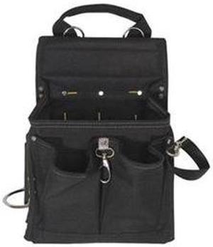 Tool Pouch, Poly, 20 Pockets, 11x4x13.5, Blk