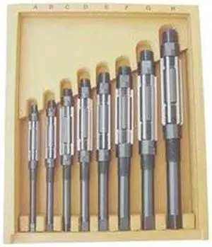 WESTWARD 4LGU3 Adjustable Hand Reamer Set,HSS,8 Pcs