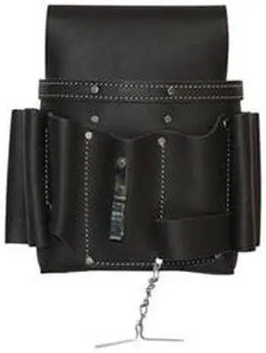 Tool Pouch, 10 Pockets, 10 x4x10.5, Leather