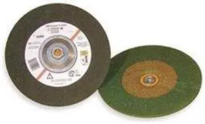 3M 55961 Depressed Center Wheels, Type 27, 4 1/2 in Dia, 0.25 in Thick, 5/8"-11
