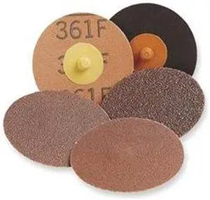 3M 361F Qk Change Disc,AlO,1-1/2in,100G,TR,PK50