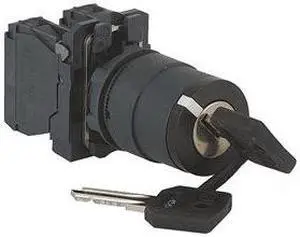 SCHNEIDER ELECTRIC XB5AG03 Non-Illum Selector Swtch,22mm,3 Pos,Keyd