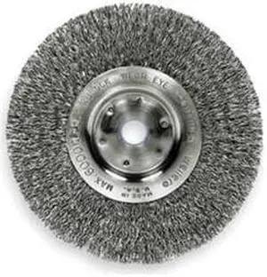 WEILER 93002 Crimped Wire Wheel Wire Brush, Threaded Arbor