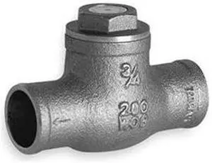 Swing Check Valve, 1 In, Solder, Brass