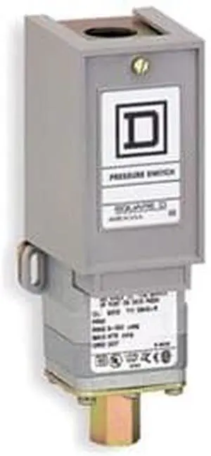 Pressure Switch, 90-2900PSI, Adj, NEMA 1
