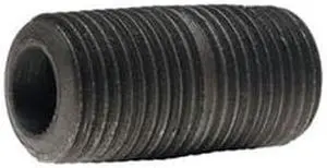 BECK 0332611409 3/8" x 6" Black Pipe Nipple Sch 80