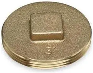 OATEY 42373 Cleanout Plug,3.5 In,Brass