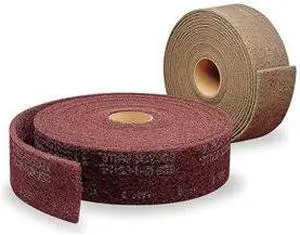 SCOTCH-BRITE CF-RL Abrasive Roll,6" W x 30 ft. L,Maroon