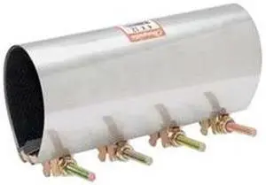 ZORO SELECT 330-1112 Repair Clamp,Four Bolt,4 in.,304SS