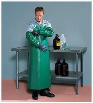 TINGLEY A41008 Safetyflex Bib Apron, Green, 48L x 38W In