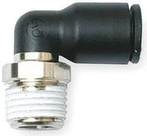 Legris 3/16" Plastic/Metal Combination Elbow, 90°, Black Black   3109 55 11