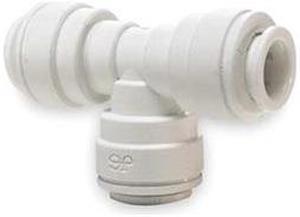 JOHN GUEST PPM0208W-PK10 Polypropylene Union Tee, 5/16 in Tube Size