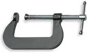 C-Clamp, Light Duty, 3 In, 1 3/8 In Throat