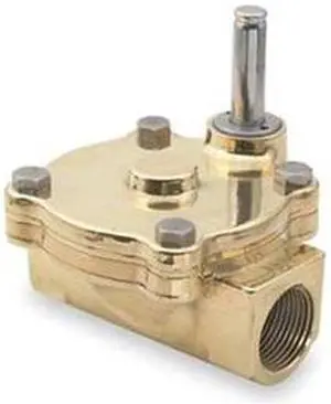 DAYTON 007131 Brass Solenoid Valve Less Coil, Normally Closed, 1 in Pipe Size