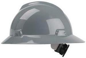 MSA 475367 Hard Hat,FullBrim,Gray