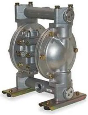 DAYTON 6PY44 Double Diaphragm Pump, Aluminum, Air Operated, Buna N, 49 GPM