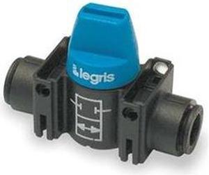 LEGRIS 7910 60 00 3/8" Push Glass-Fill Nylon Ball Valve Inline