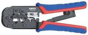KNIPEX 97 51 10 7 1/2 in Crimper RJ-11/12 (6-Poles) 9.65mm, RJ-45 (8-Poles)