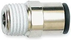 LEGRIS 3175 55 11 Push-Fit Adapter Fitting, 3/16 in Tube Size, Brass, Silver,