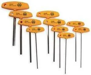 WIHA 33492 10 Piece SAE T-Shape Hex Key Set, 33492