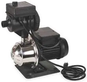DAYTON 4HFA7 Automatic Pressure Booster System, 3/4 hp, 115V AC, 1 Phase, 1 in