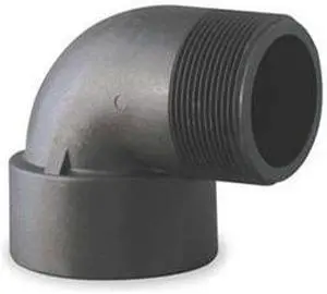 ZORO SELECT SL100-90 1" FNPT x MNPT 90 Degree Street Elbow Sch 80