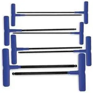 EKLIND 64808 8 Piece Metric T-Shape Hex Key Set, 64808