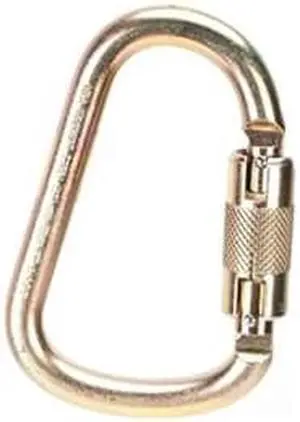Carabiner, Steel, 4-9/10 In. L, Auto-Lock