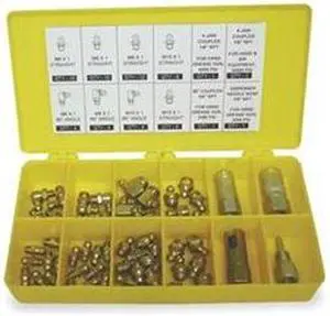 WESTWARD 2CAN8 Grease Fitting Kit,Metric