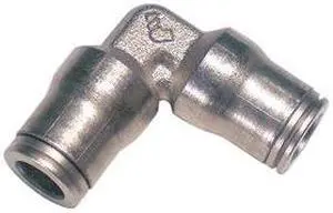 LEGRIS 3602 12 00 Nickel Plated Brass Union Elbow, 90 Degrees, 15/32 in Tube