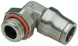 LEGRIS 3699 08 10 Nickel Plated Brass 90 Degree Male Elbow, 5/16 in Tube Size