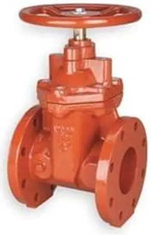 NIBCO F-619-RWS Gate Valve,Class 125,4 In.,Flange
