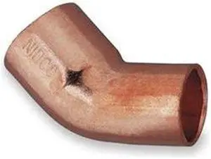 NIBCO 6062 2 2" NOM FTG x C Copper 45 Degree Elbow