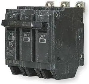 GE THQB32045 Miniature Circuit Breaker, THQB Series, 45A, 3 Pole, 240V AC, 10kA