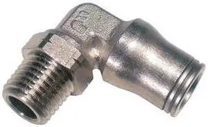 LEGRIS 3609 08 13 8mm Tube x BSPT Nickel Brass Swivel Male Elbow