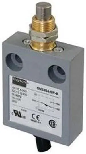 Mini Limit Switch, SPDT, Vert, Mount Plung